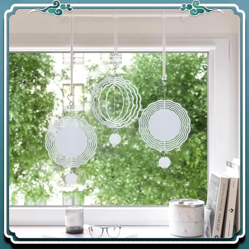 

Premium Aluminum 10 Inch Wind Spinner Blanks For Sublimation, 10Pack DIY Ornaments For Indoor/Outdoor Garden