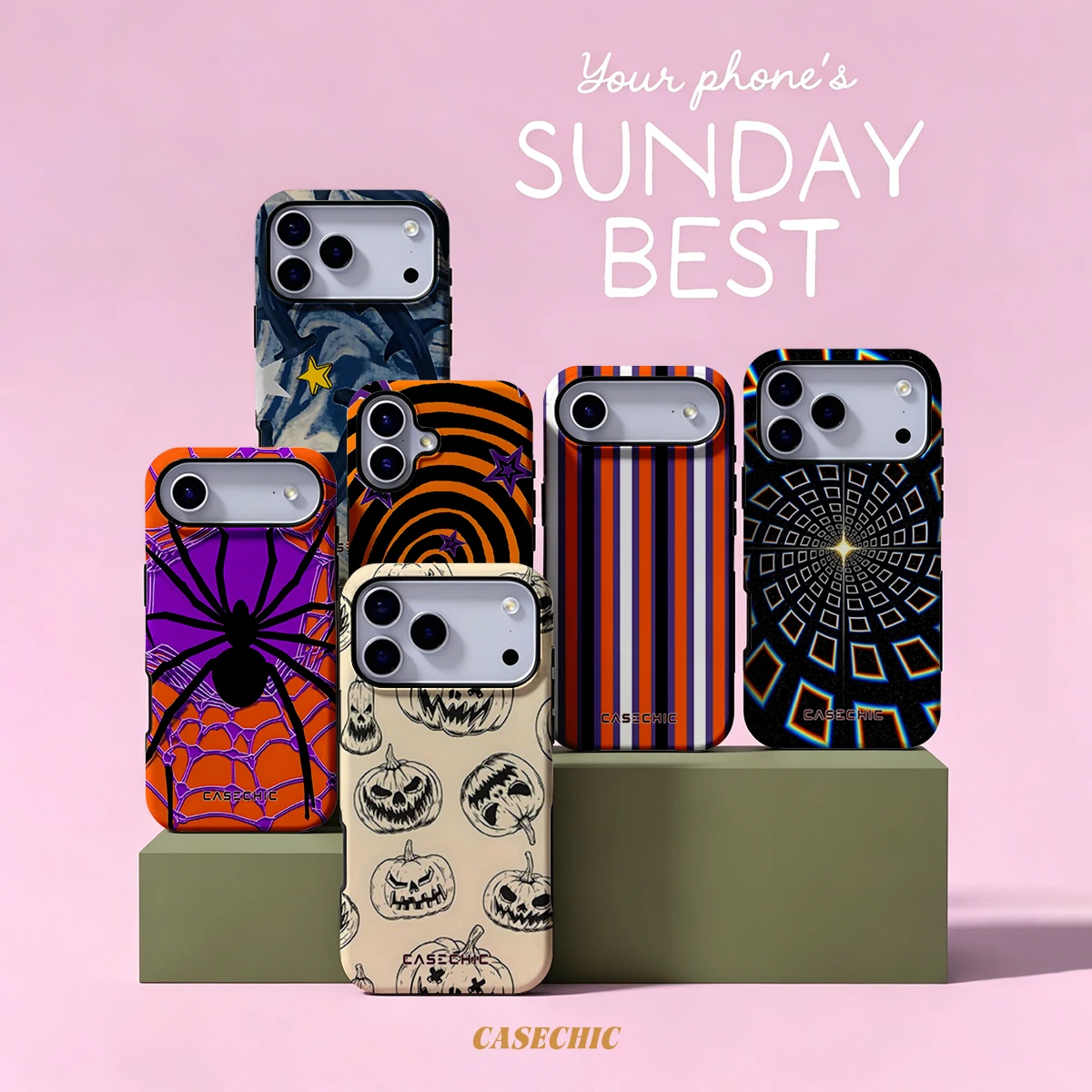 Halloween Pumpkins For Samsung Galaxy S26 Ultra A56 Exquisitely Pattern Double Protective Phone Cover Cases CaseChic