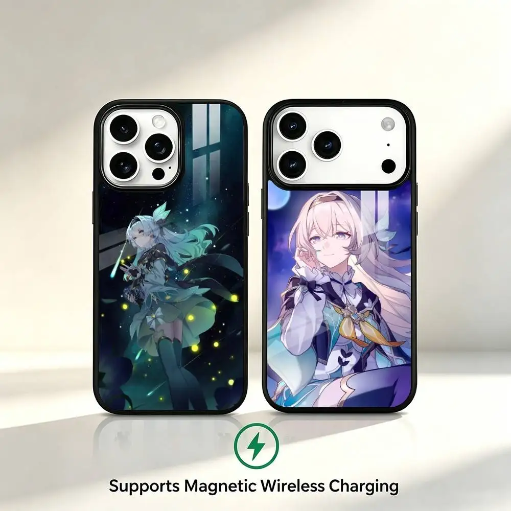 Firefly Honkai Star Rail Phone Case For iPhone17,16,15,14,13,12,11 Plus,Pro Allows magnetic wireless charging