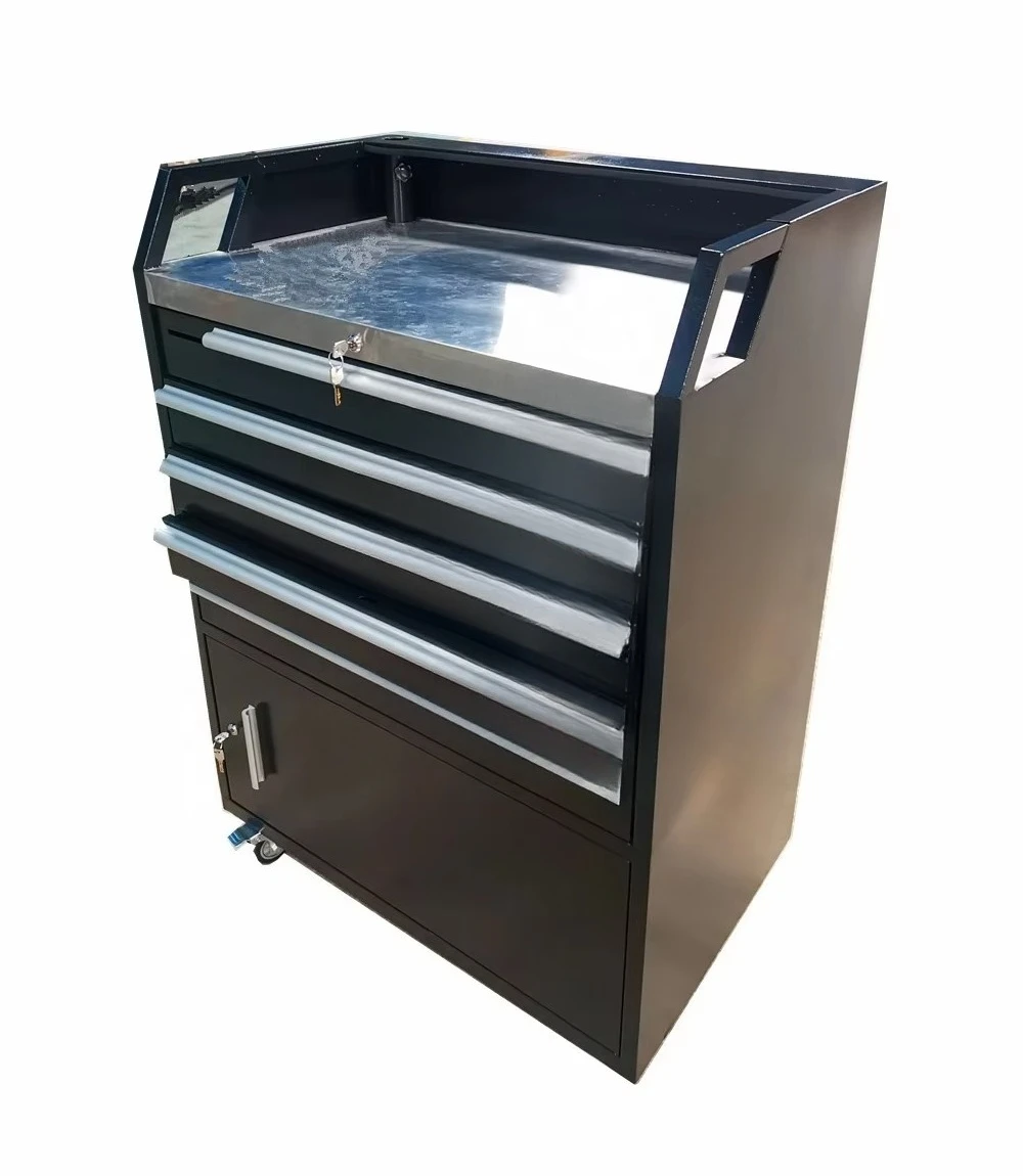 Iron mobile valet parking platform with umbrella hole and 200 key holder