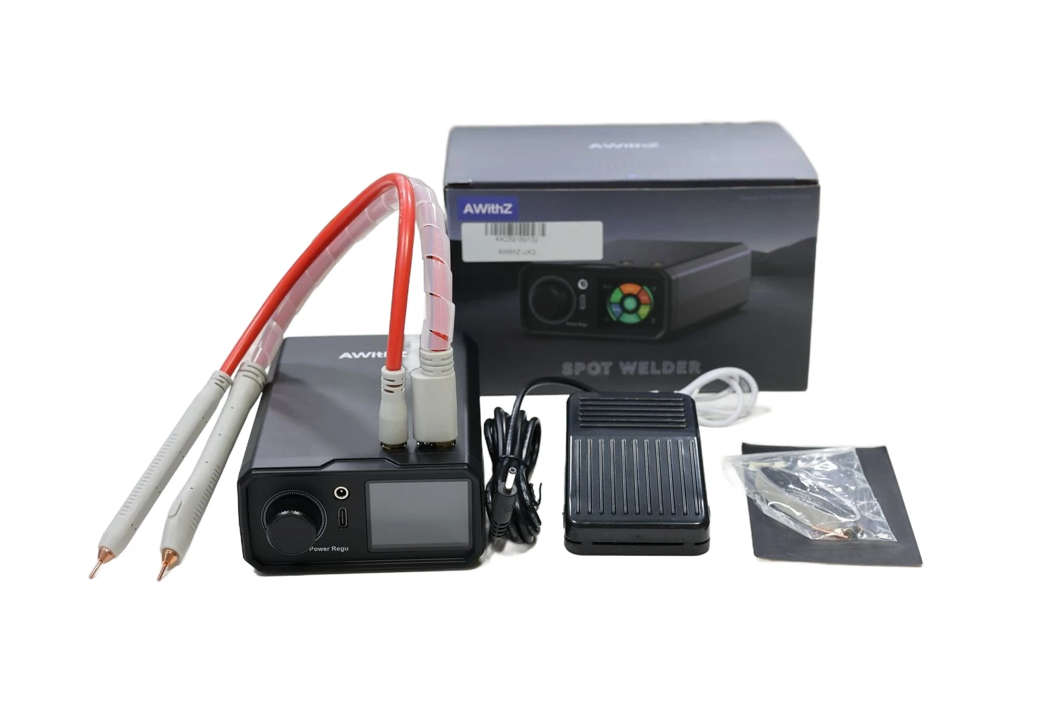 

UK3 Spot Welder 10000mAh 13,860W Max Dual Pulse for Nickel Steel Iron Welding (Auto/Manual/Foot Control 3 Modes)