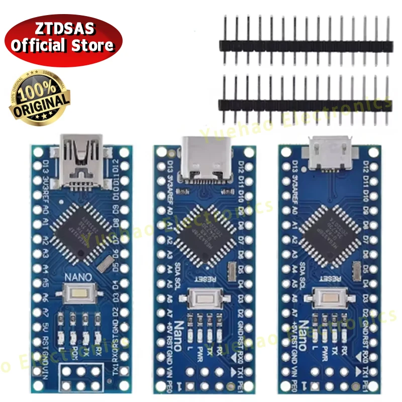 MINI Type-C Nano 3.0 USB V3.0 ATmega328P CH340G 5V 16M Module Micro-Controller Board for Arduino 328P CH340C CH340 Atmega328