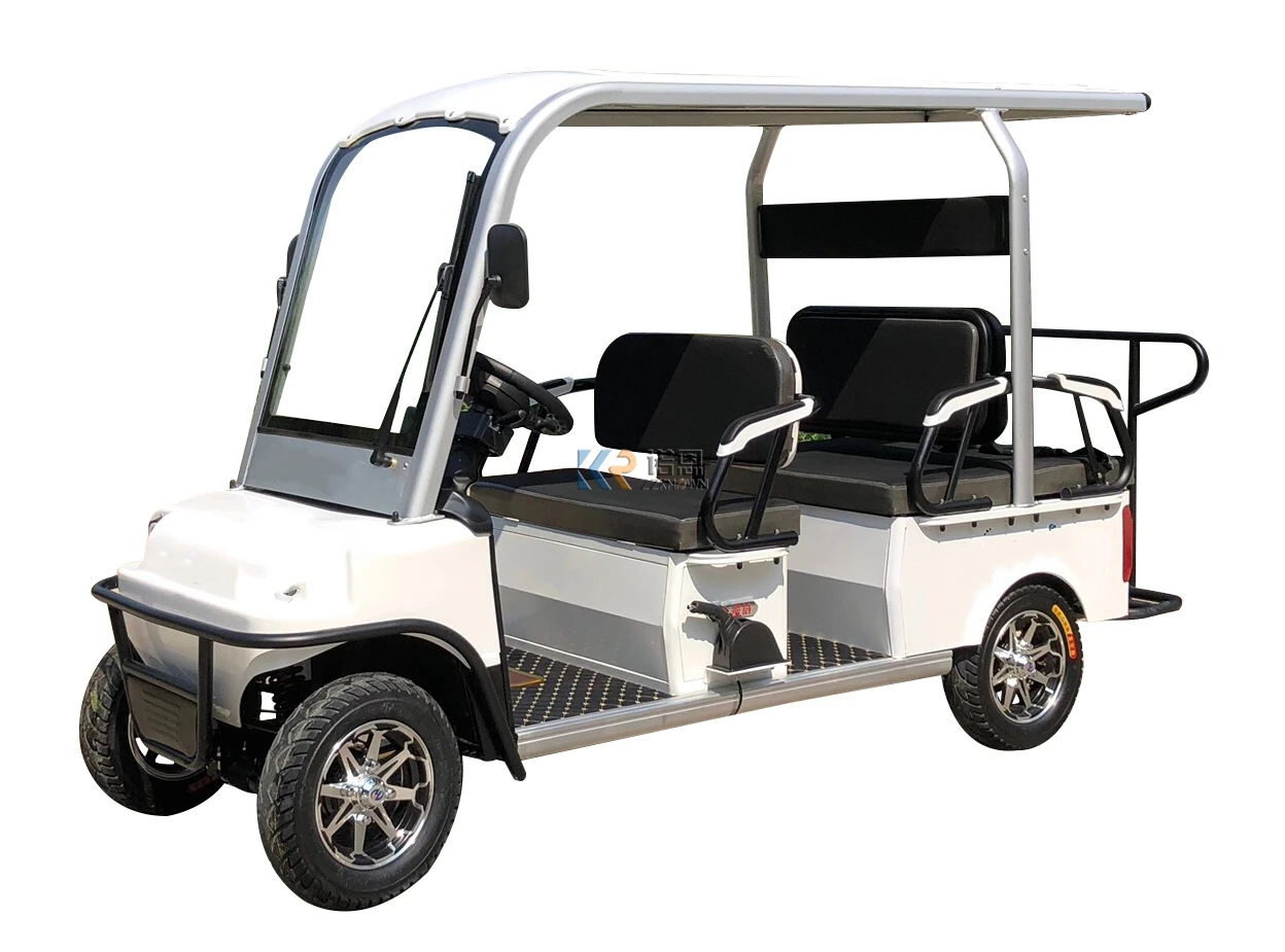 2023 البائع الساخن 4 عجلات 6 الركاب عربة جولف كهربائية حافلة سياحية توك توك سيارة لمشاهدة معالم المدينة دراجة تتراوح الدراجة