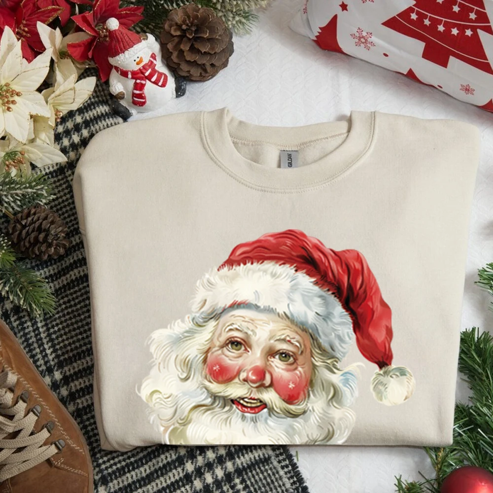 سانتا كلوز طباعة نقل الحرارة ، نمط الطباعة الساخنة ، الملابس ديي ، زخرفة النسيج ، صائق الكي ، قابل للغسل