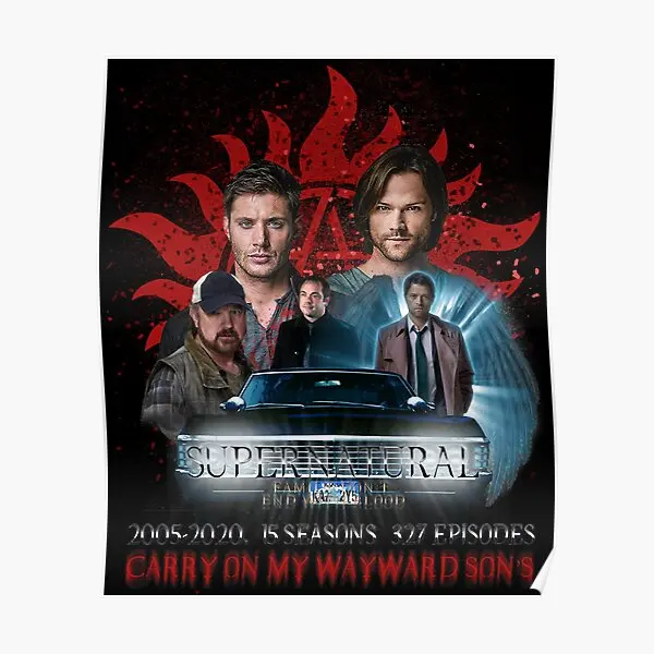 Supernatural Family Dont End With Blood  Poster Painting Decor Vintage Art Home Picture Decoration Modern Wall Print No Frame