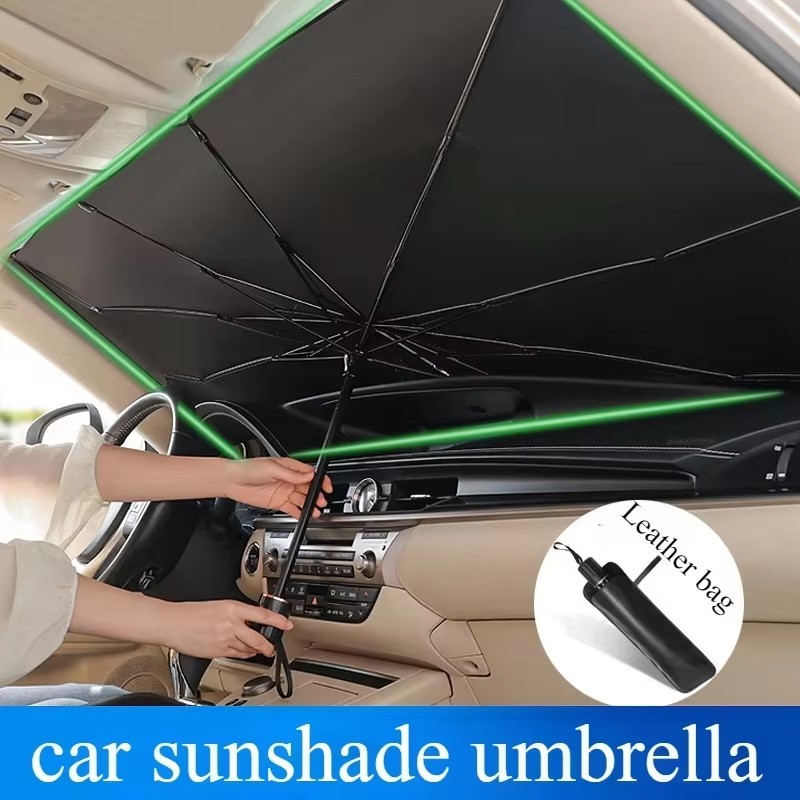  Car Front Windshield Sunshade Umbrella Summer Sun Protection Sunshade Blocking Car Interior Cooling Supplies 