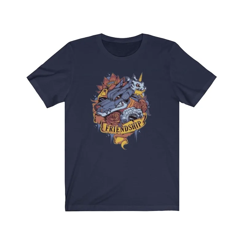 Digimon of friendship Gabumon-Camiseta de MetalGarurumon