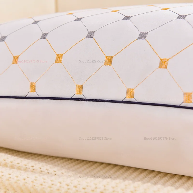 وسائد الفندق مصممة خصيصًا لحماية العمود الفقري العنقي ومساعدة النوم للاستخدام المنزلي وسادة واحدة