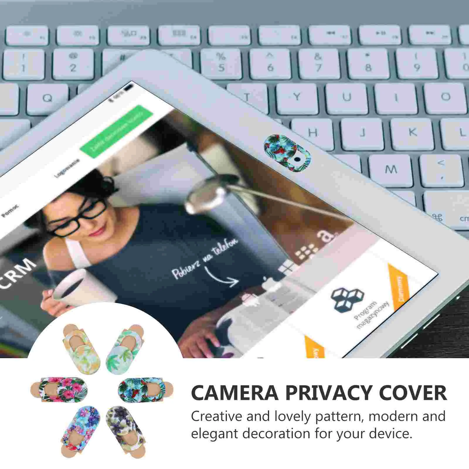 6 pezzi copertura privacy copertura webcam cursore laptop tablet telefono materiale ABS modello creativo protezione obiettivo fotocamera telefono cellulare