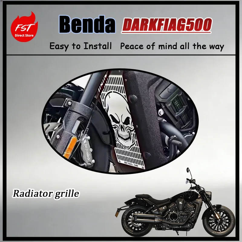 FOR Benda BD500 DARK FLAG 500 Motorcycle Radiator Guard Cover Aluminum Alloy Water Cooler Protection Accessories