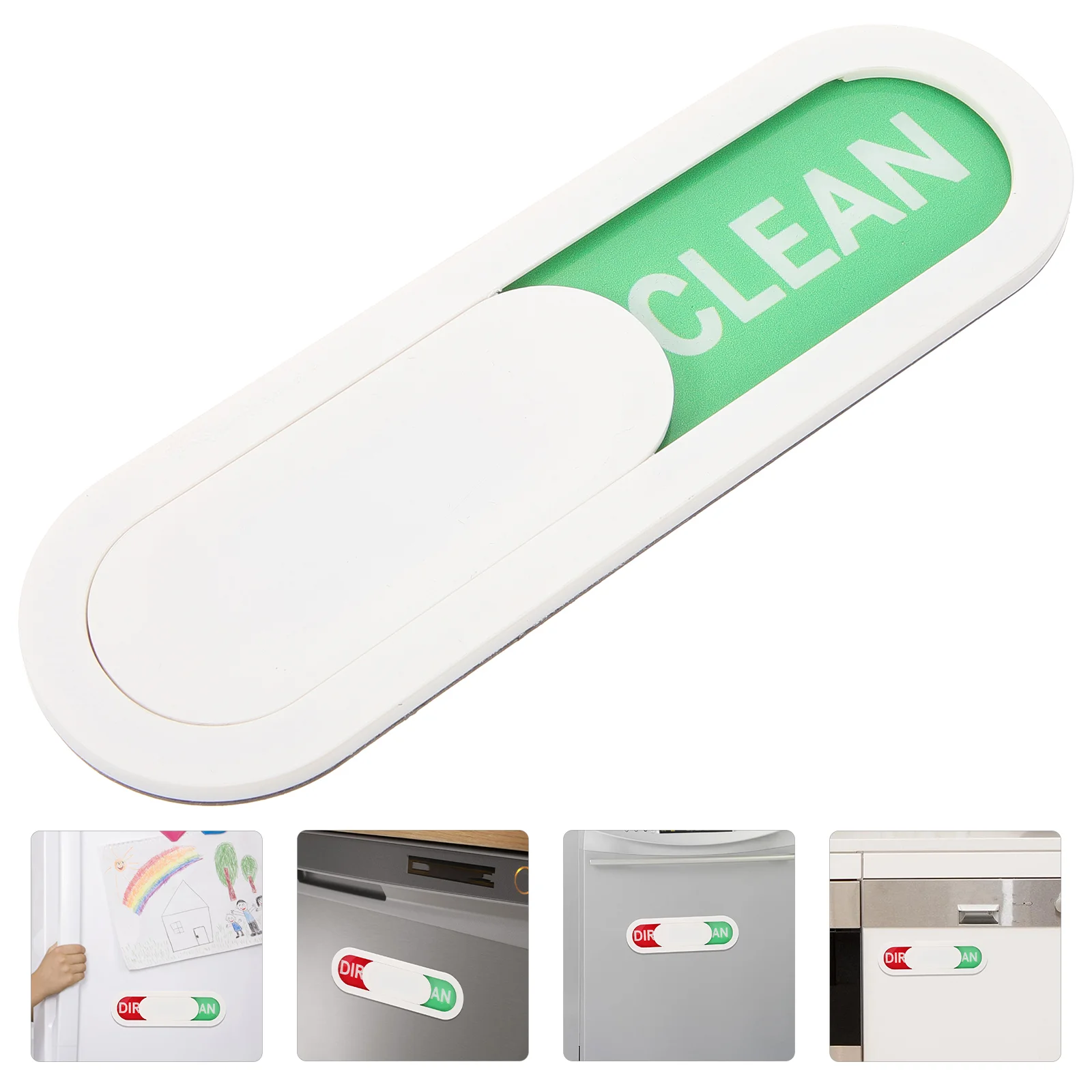 Dishwasher Tiles Clean Dirty Sign Magnet Necessity Washing Machine Magnetic Indicator Abs Notice Board