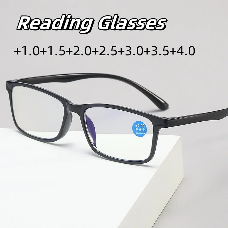 

Fashion Small Frame Anti Blue Light Presbyopia Eyewear High-definition Ultra Light TR90 Glasses +1.0+1.5+2.0+2.5+3.0+3.5+4.0