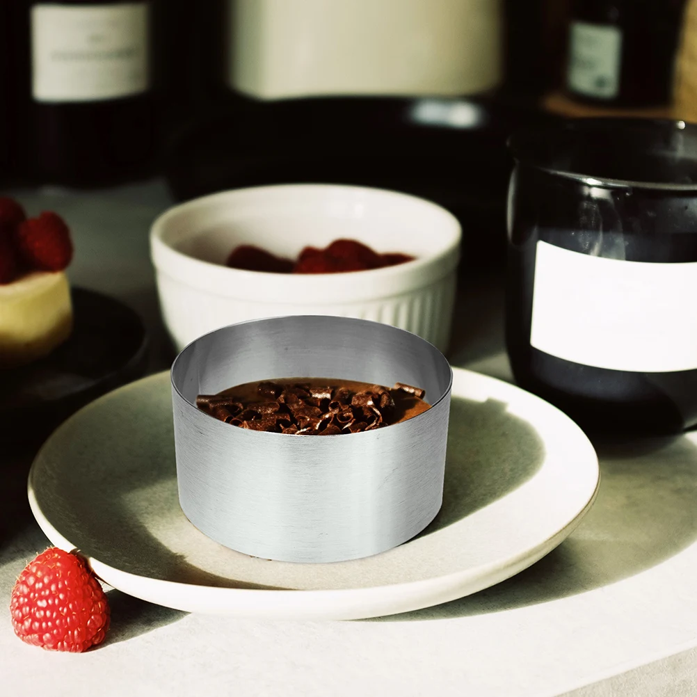 

Cakes Baking Mold Decoration Tart Molds for Ring Stainless Steel Decorating Supplies