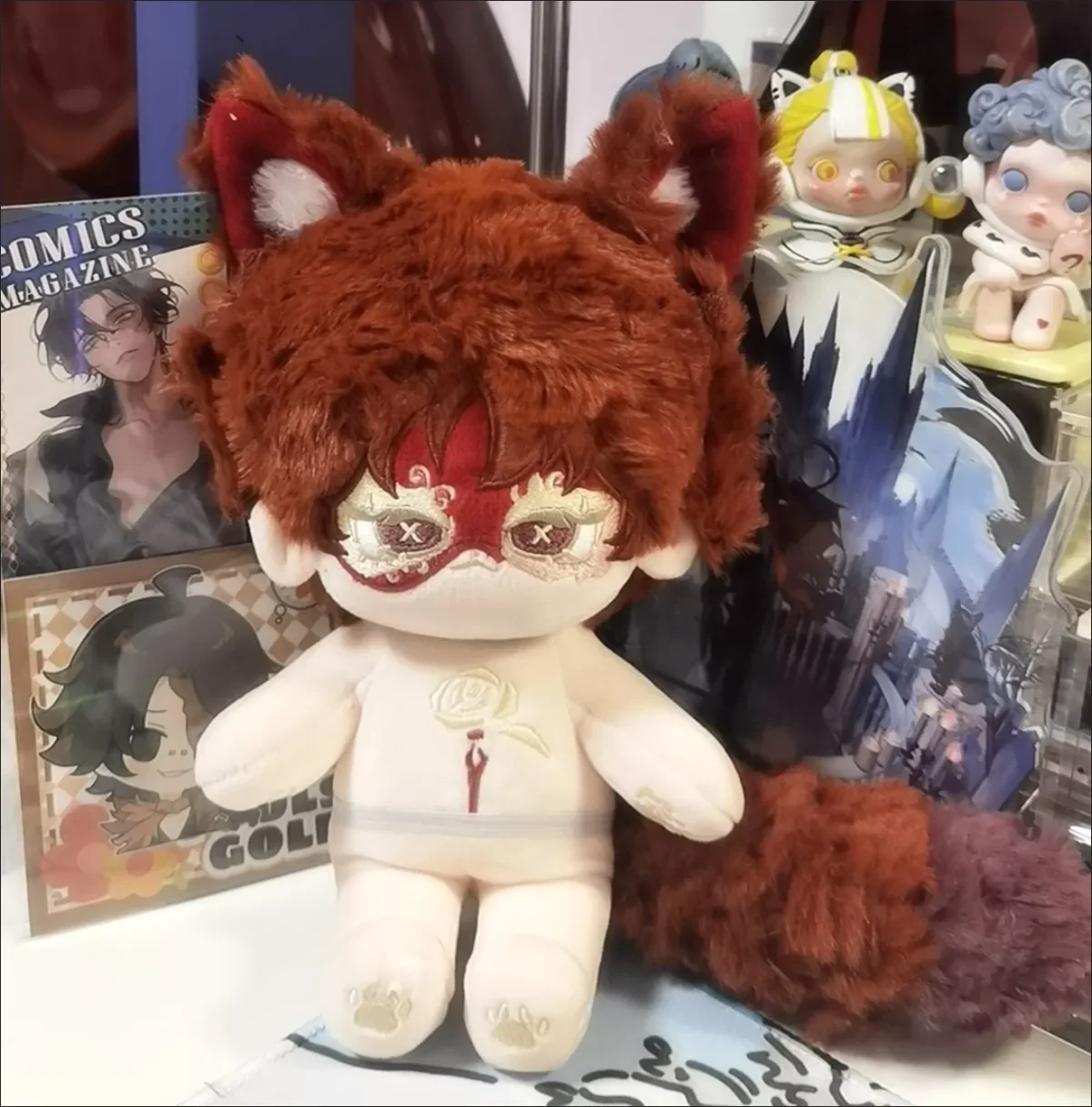 

Аниме Identity V: Плюшевая кукла-персонаж Нортон Кэмпбелл (20 см), милая мультяшная фигурка, мягкая игрушка для переодевания, подарок для косплея