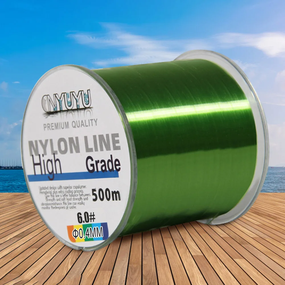500M Super Strong Fishing Line Abrasion  18-90LB Carp Fishing Wire Nylon Line for Saltwater and Freshwater