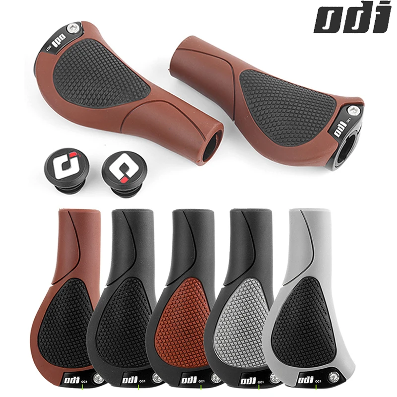 ODI OC1 Bicycle Handles Ergonomics Bike Handlebar Grip Soft Comfortable Mountain Bike Grips Lock Ring MTB Cuffs Bar End Plug