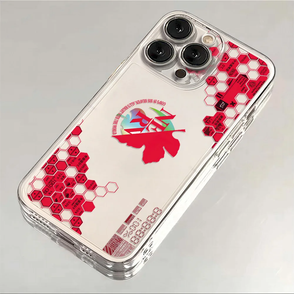 حافظة هاتف رائعة E-EVA لهاتف آيفون 17 16e 16 15 14 13 12 11 Mini Air Pro Max X XR XSMax 7 8 Plus شفافة ناعمة #2