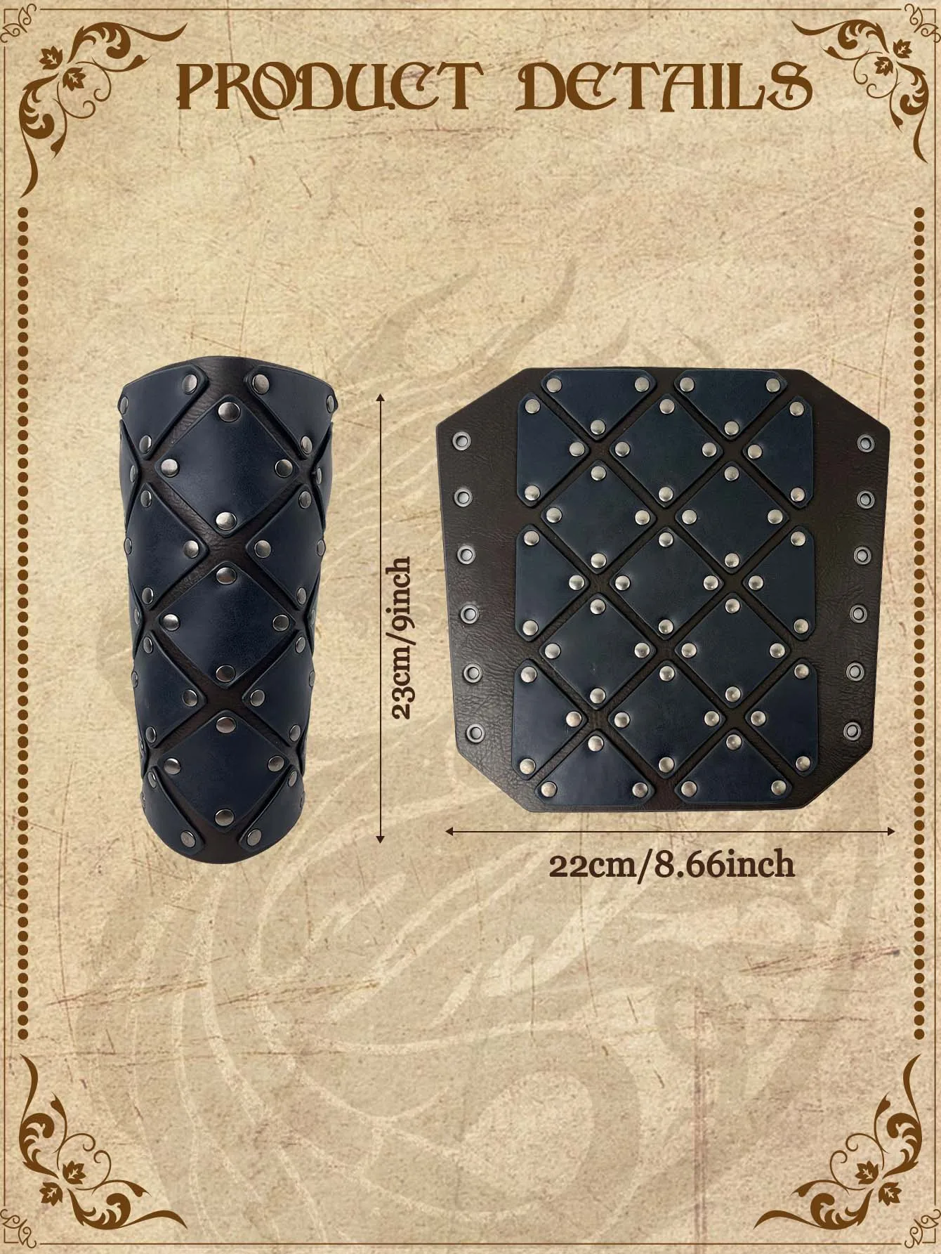 Vintage średniowieczna rękawica opaska na nadgarstek bransoletka Steampunk renesans mężczyźni wojownik rycerz skórzana zasznurowana ramię zbroja akcesoria