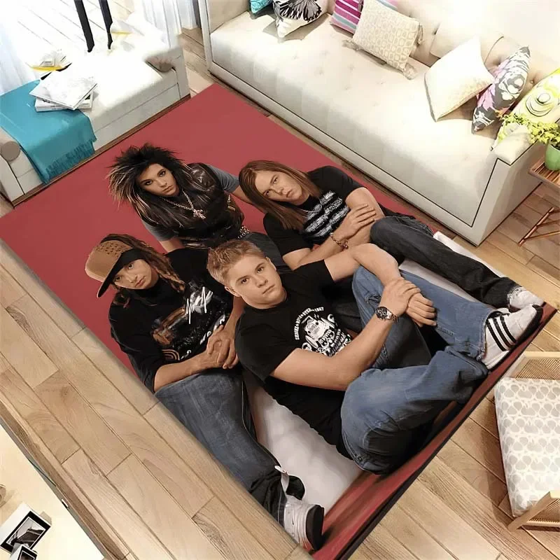 

Tokio Hotel band Retro printed Carpet Kids Carpet Living Room Bedroom Carpet Anti-Slip Floor Mat Photography Props Birthday Gift