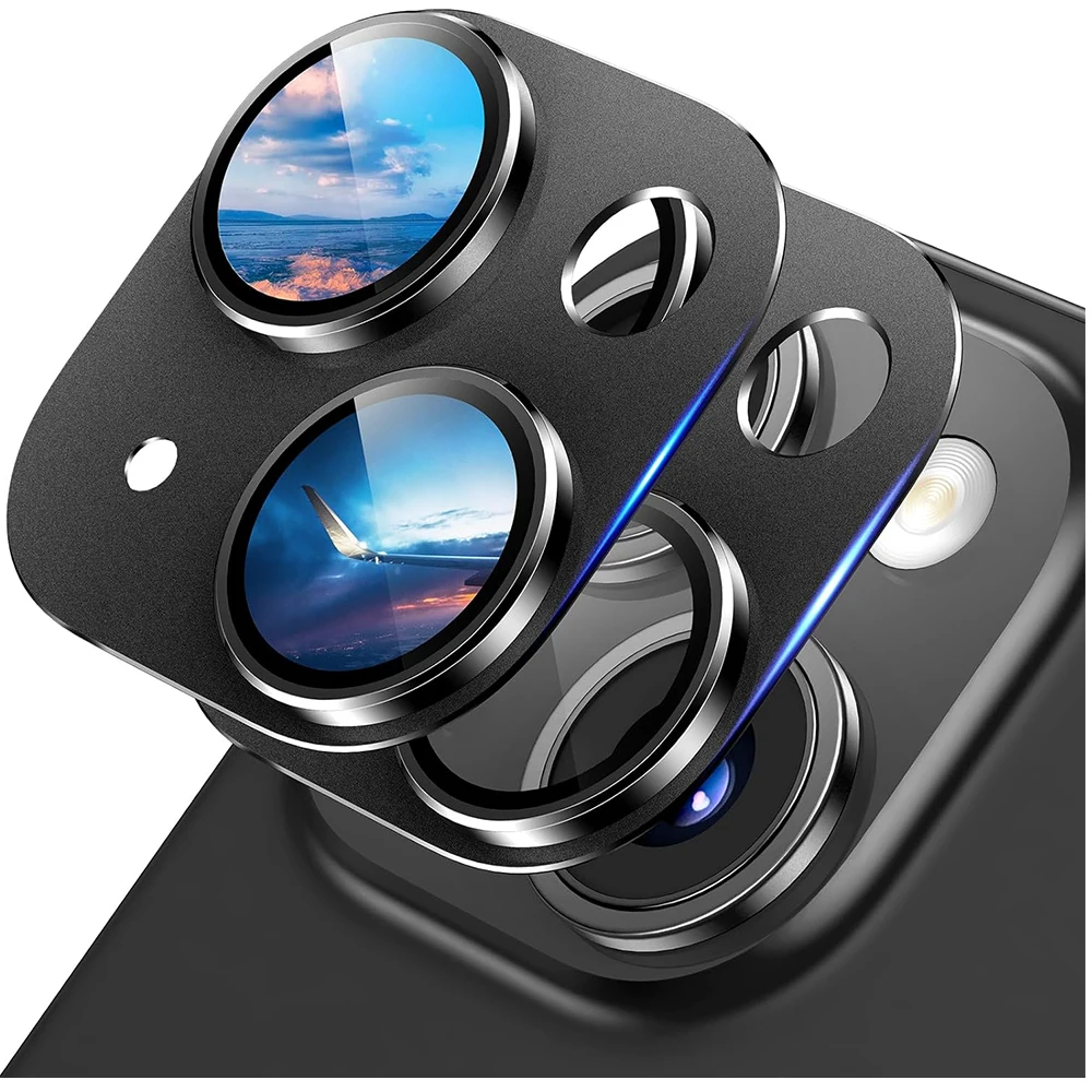 2PCS Tempered Glass Camera Lens Protector Cover For iPhone 15 Pro Max 14 Plus 13 Mini 15Pro 14Pro Pr