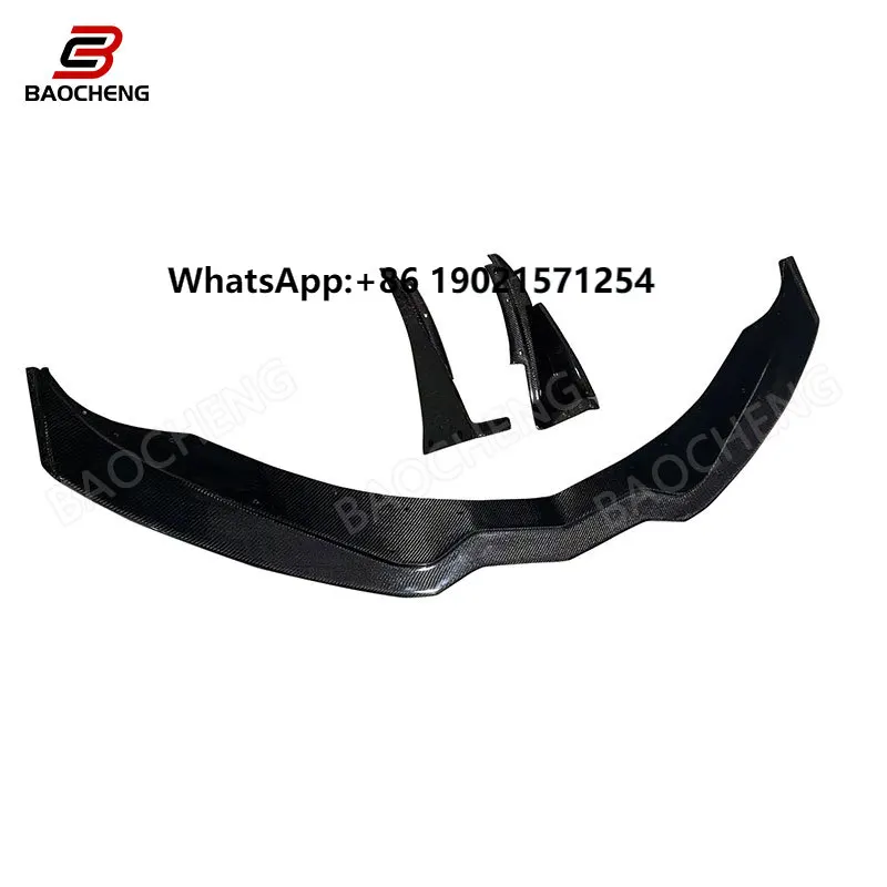 

For Chevrolet Corvette C7 Z06 2013-2018 Retrofitted Front Bumper Lip Carbon Fiber Spoiler Trim Auto Accessories