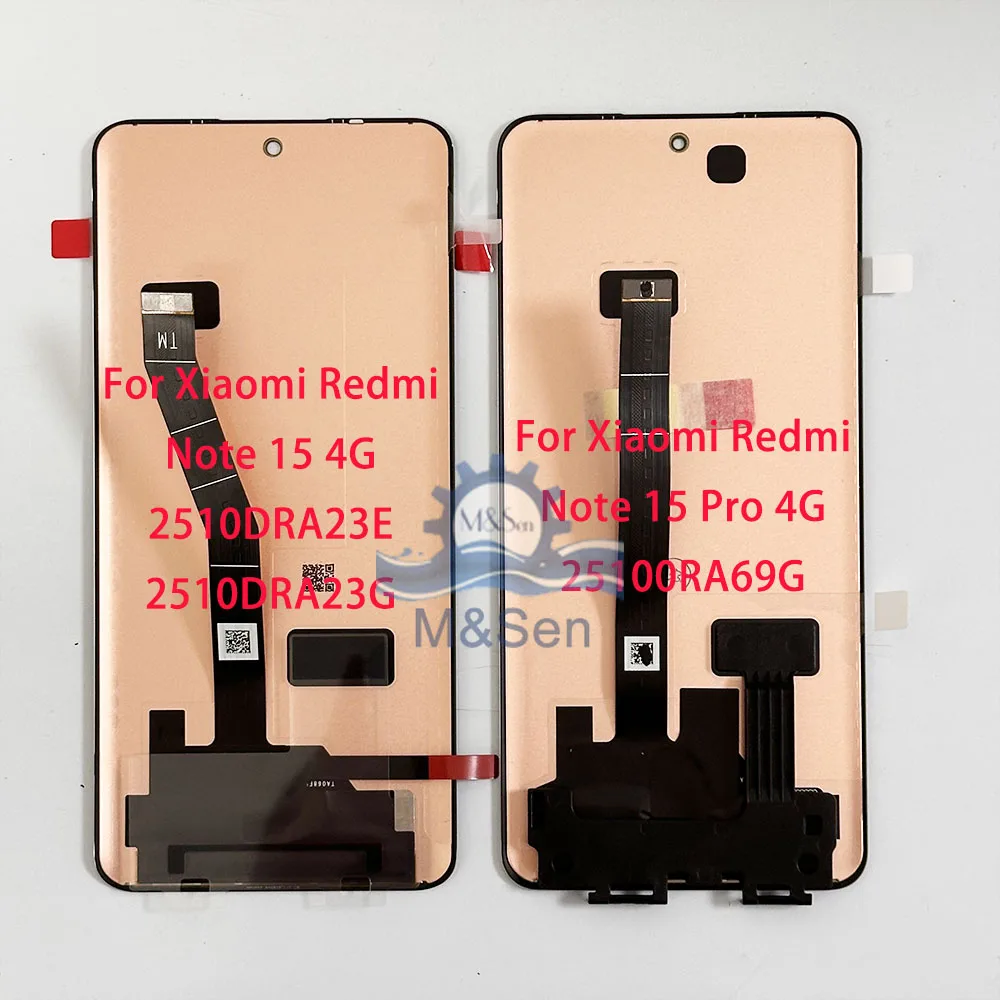 샤오미 레드미 노트 15 4G 2510DRA23G용 오리지널 6.77인치 AMOLED LCD 디스플레이 스크린 터치 프레임, 레드미 노트 15 프로 4G LCD…