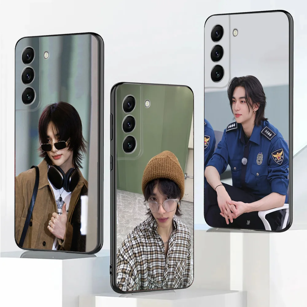 Kpop H-HyunJins Phone Case For Samsung Galaxy A20,A21s,A22,A31,A32,A52,A53,A72,73,A80,A91 Soft Black Cover