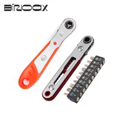 Binoax Hexagon Ratchet Spanner Wrench 10 Pcs Drive Screwdriver Bit 1/4inch Mini Quick Release Socket Tools Handle Repair Wrench