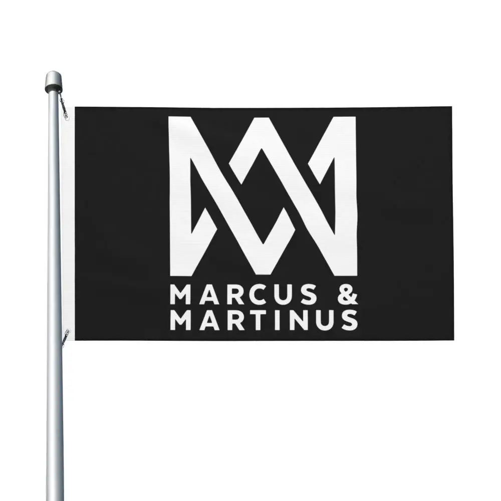 Новый двухсторонний баннер Маркус & Martinus, флаг бриза, Садовый флаг, декоративный флаг вечерние, баннер 3x5 футов (90x150 см)