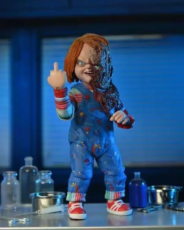 NECA New Version CHUCKY Horror Doll PVC Figure Collectible Halloween Model Toy 10cm