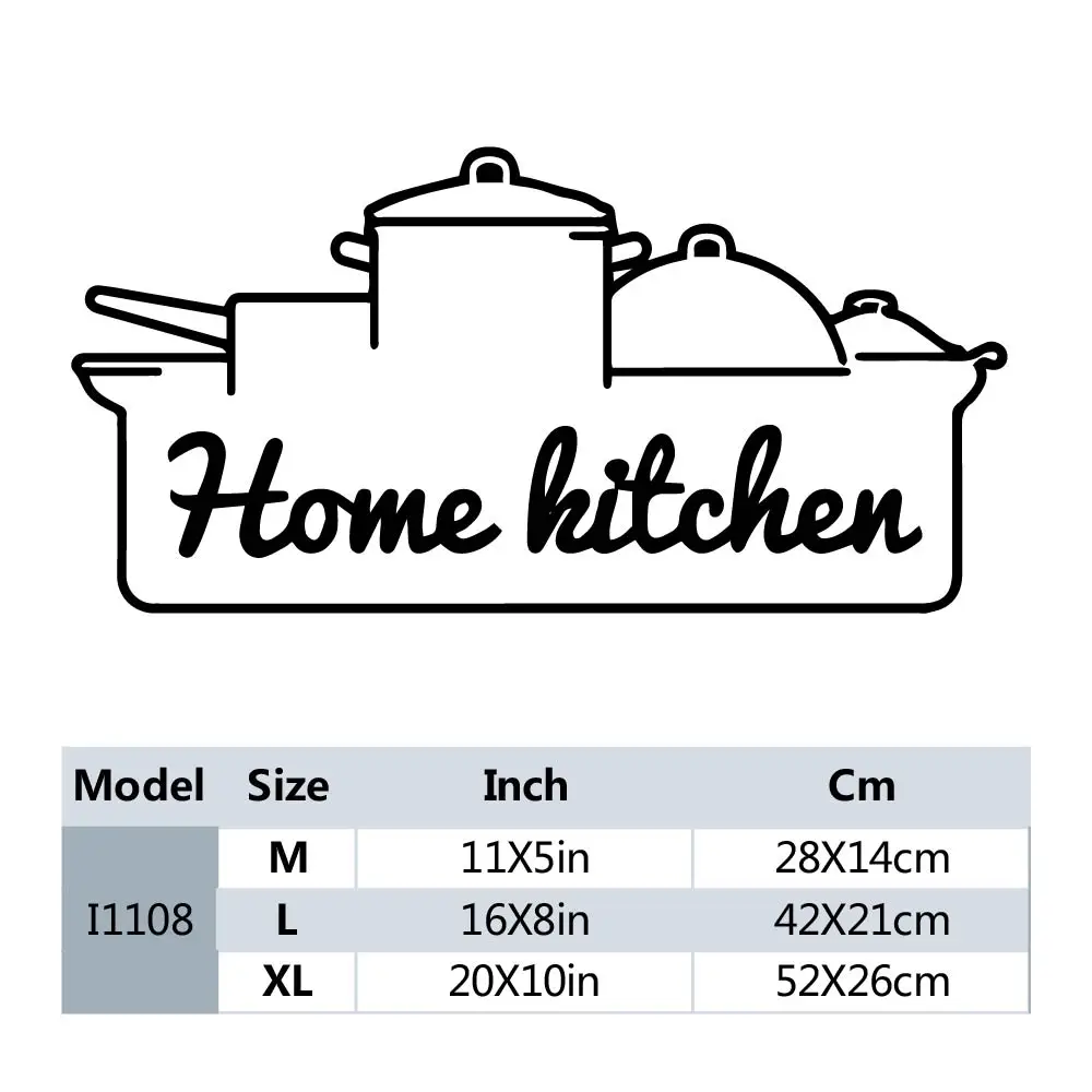 1PC Excellent Kitchen Family Wall Stickers Mural Art Home Decor Study Room Vinyl Decals