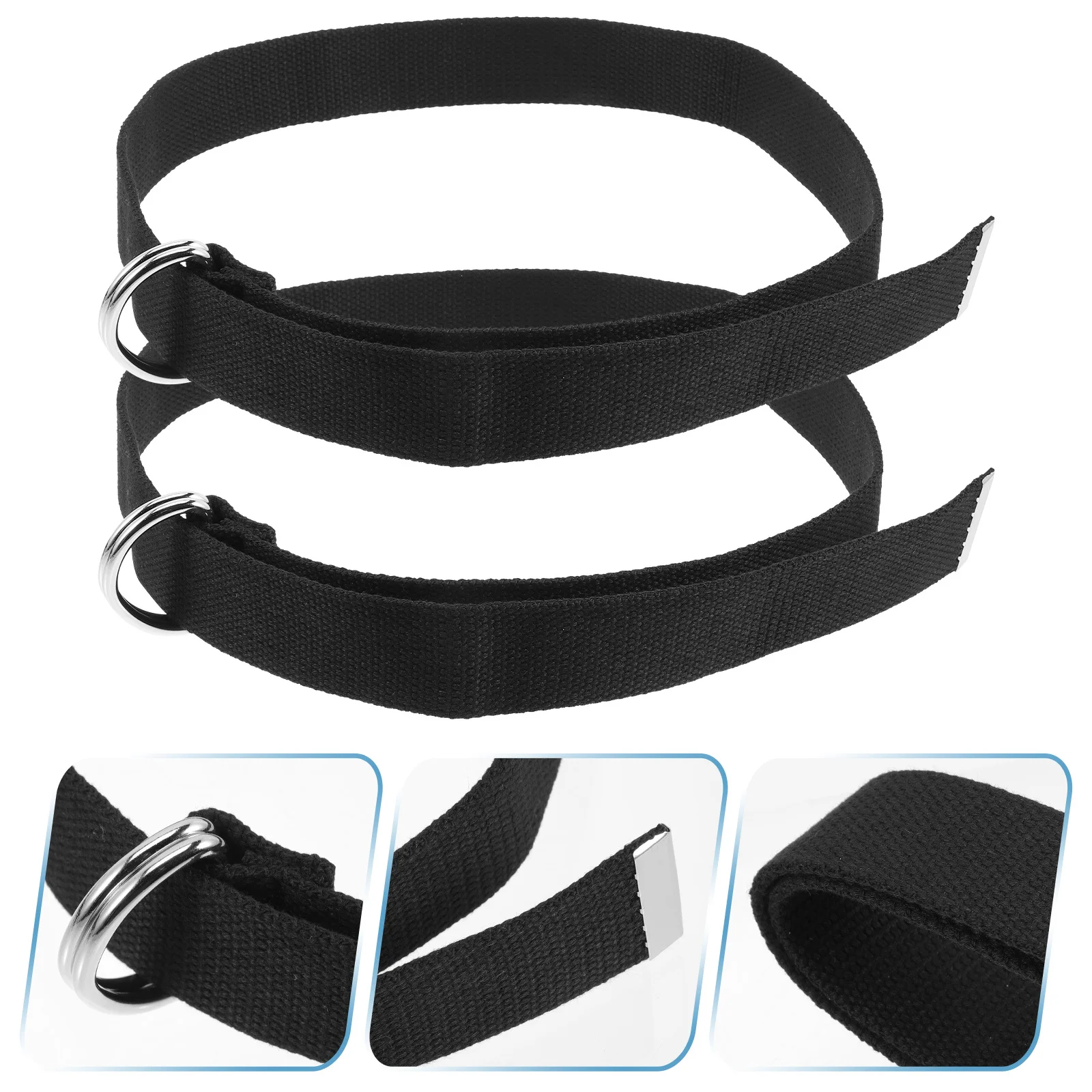 

2Pcs Soccer Waist Belt Double Ring Adjustable Wear-Resistant Trouser Belt Lightweight Breathable Stylish Jeans Strap for Men