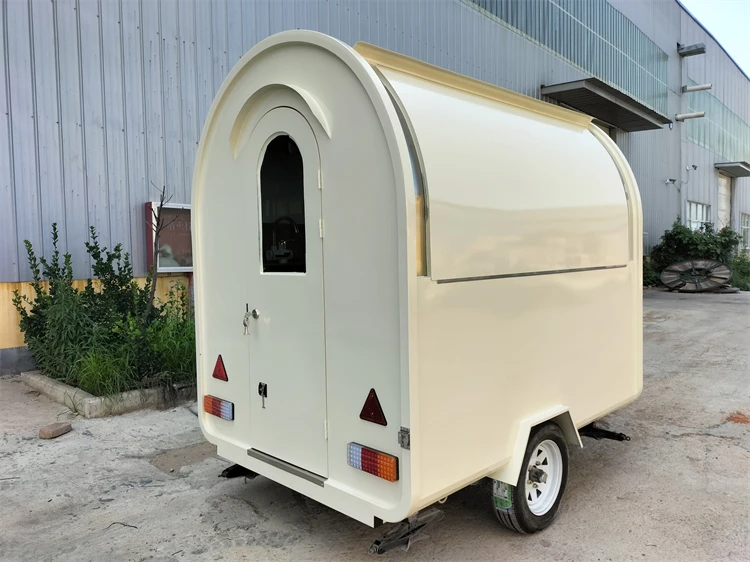 ยอมรับการปรับแต่งโลโก้รถพ่วงอาหารมือถือพร้อมรถพ่วงมือถือเชิงพาณิชย์ราคาถูกสําหรับธุรกิจกาแฟเอสเปรสโซ