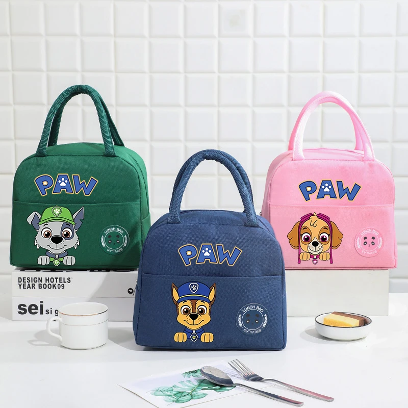 

Paw Patrols Insulated Lunch Bag Insulation Bento Pack Aluminum Foil RiceBag Meal Pack IcePack Kid Bento Lunch Handbag Insulation