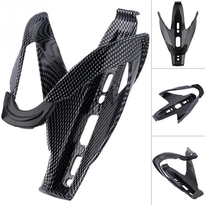 Black Carbon Fiber Bike Water Bottle Holder MTB Cycling Road Bicycle Water Bottle Cages Bicyle Bike Accessories