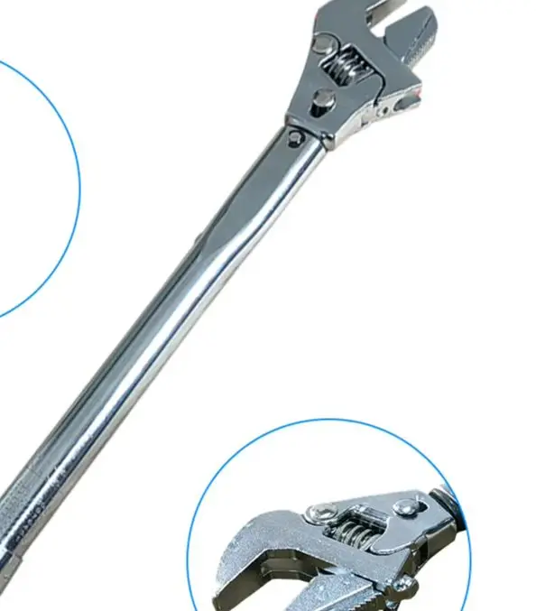 19-110 Nm einstellbarer Drehmomentschlüssel, 4-in-1-Multifunktionsschlüssel mit um 180 Grad drehbarem Kopf für die Reparatur von Badezimmermöbeln