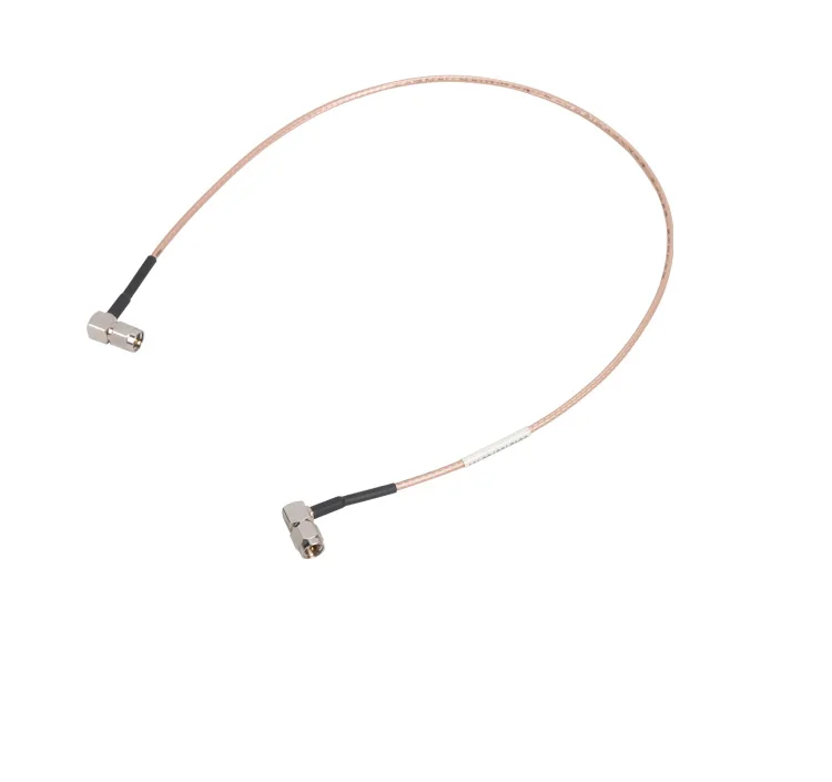 Military standard high-frequency silver plated RG316 shielded wire signal line 46 cm with SMA bent plug