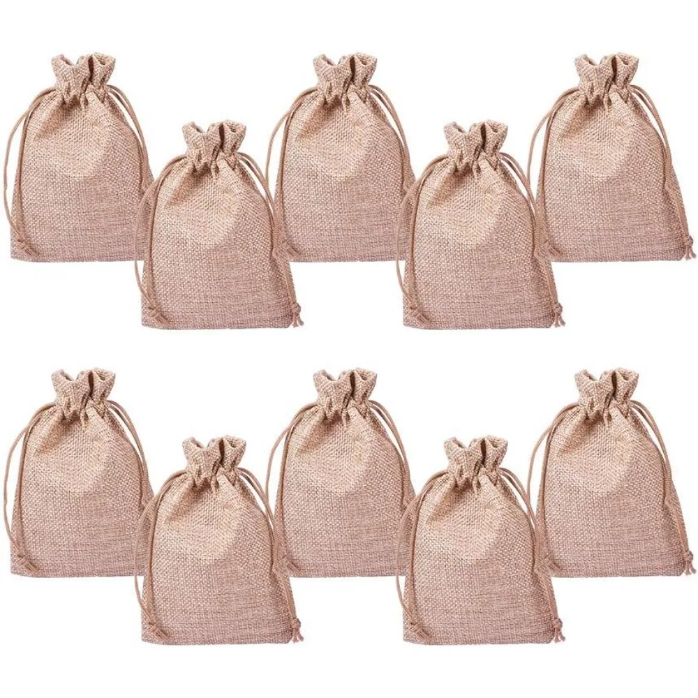 100pcs Burlap Bags 3.7x5.3