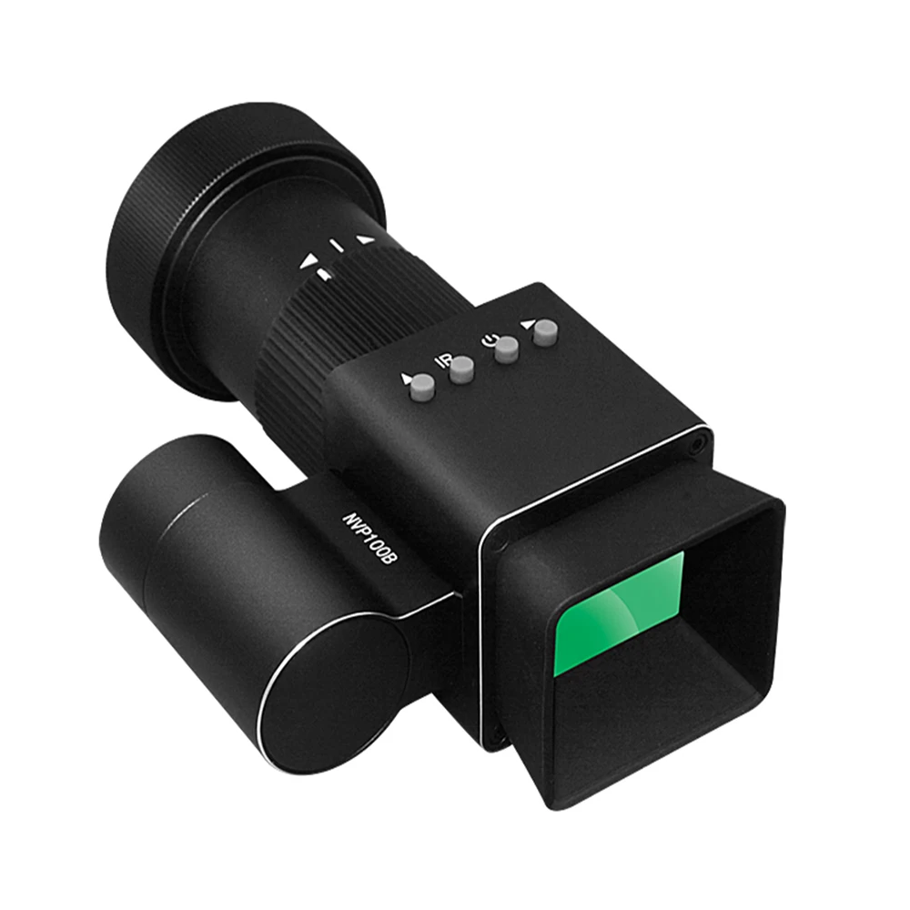 Ponbos NVP100B 200 متر الأشعة تحت الحمراء للرؤية الليلية تلسكوب HD 1080P أحادي العين دعم البصر من 40 مللي متر ~ 46 مللي متر للصيد التخييم