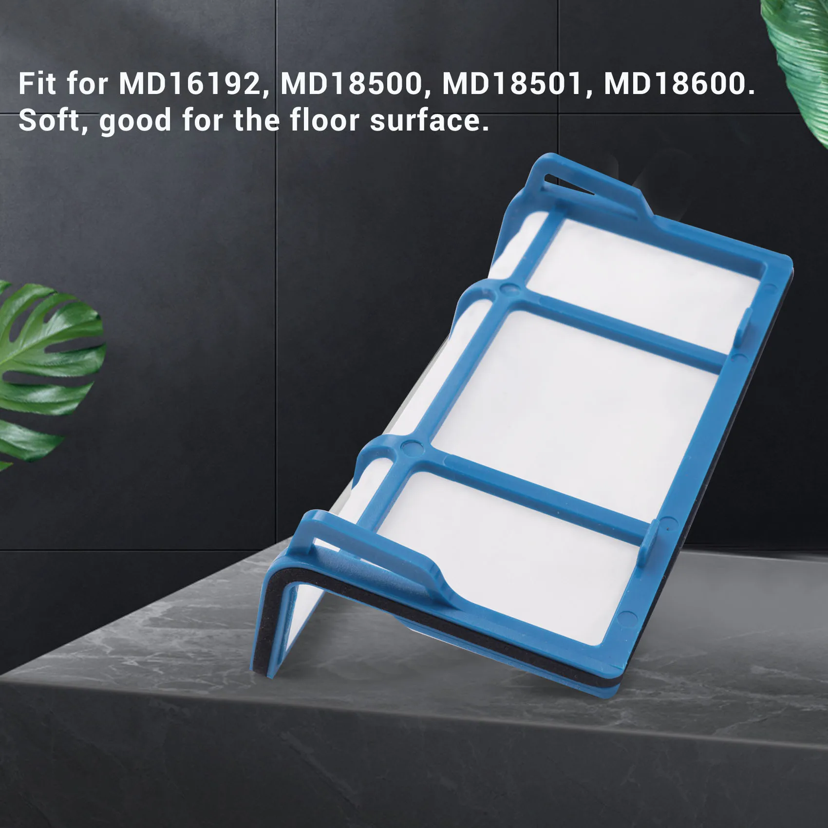 A08I 5 filters + 10 zijborstels voor Medion Md 16192 Md 18500 Md 18501 Md 18600 reserveonderdelen