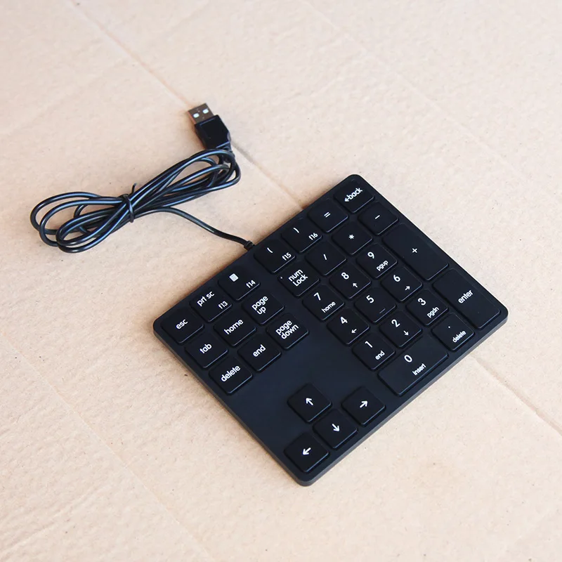 34-key Numeric Keypad Wired Usb External Laptop Mute with Shortcut Keys