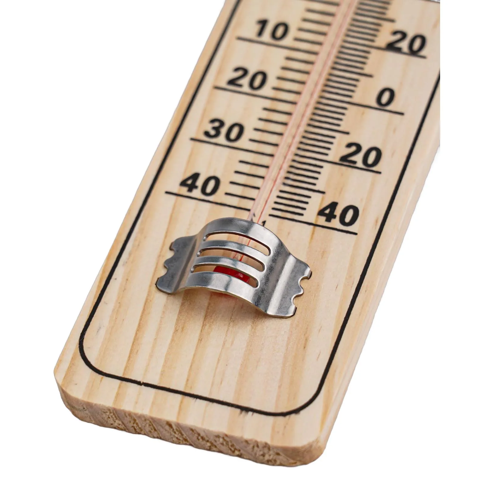 Wall Hang Thermometer Indoor Outdoor Garden House Garage Office Room Hung Logger -30~50℃/-20~120℉ Wood Color Wall Hung