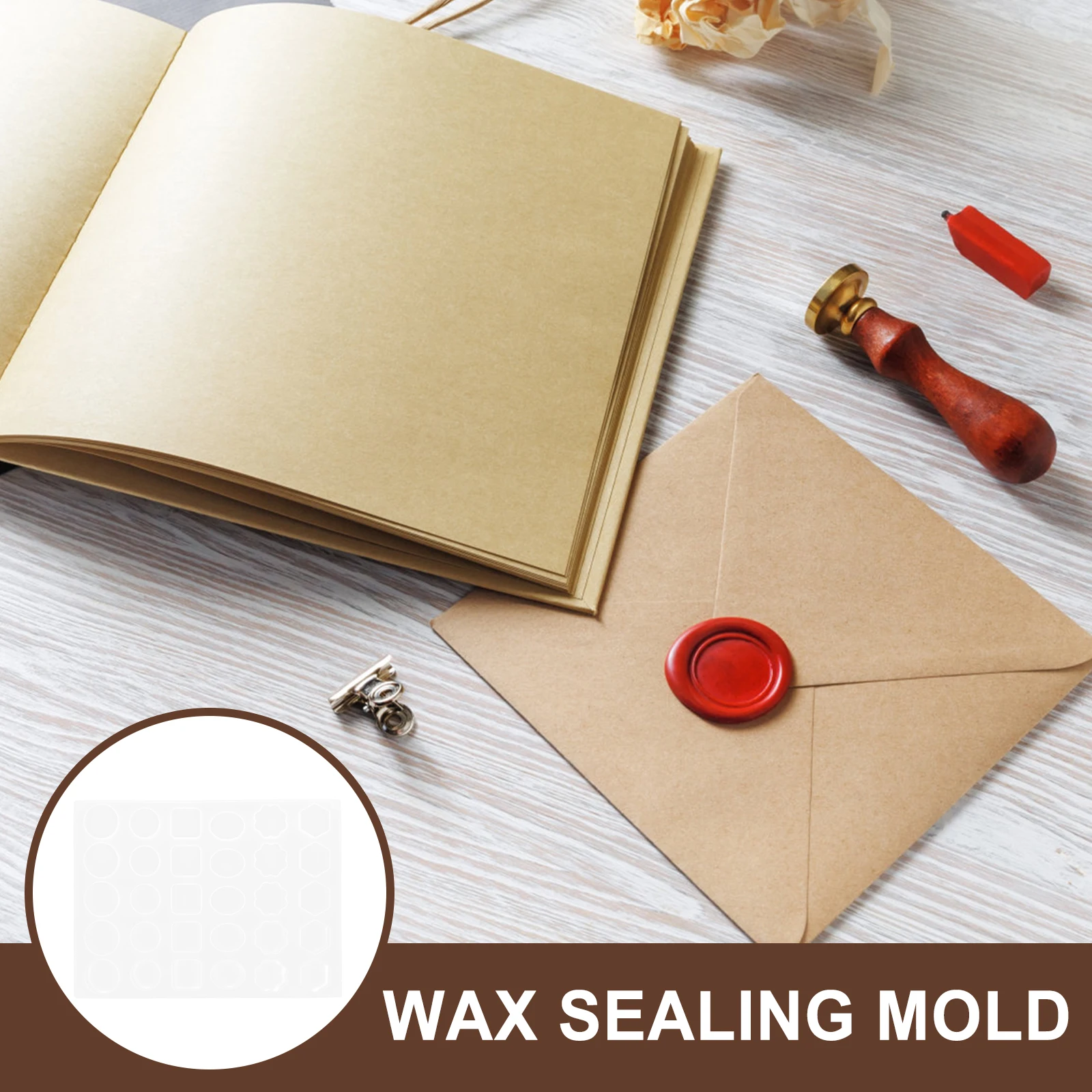 

Silicone Wax Seal Mold Mat Reusable Mold For Invitation Sealing Party Supplies Geometric Stamp Melt Cushion Wax