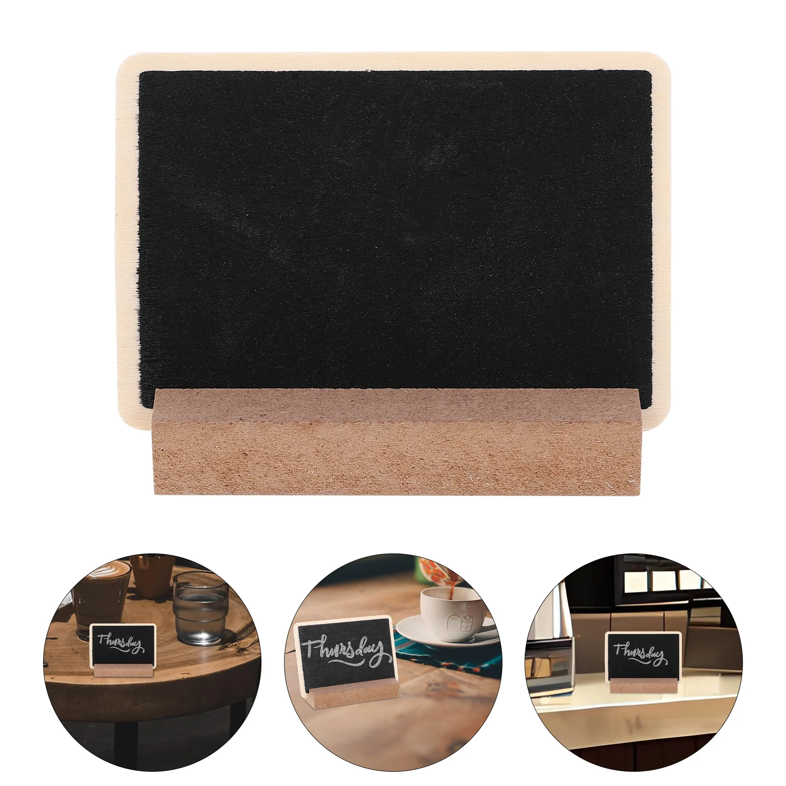 10Sets Houten Mini Schoolbord Krijtbord Teken Tafelblad Memo Board Thuis Koffie Winkel Decor Kleine Krijtborden Mini Krijtbord