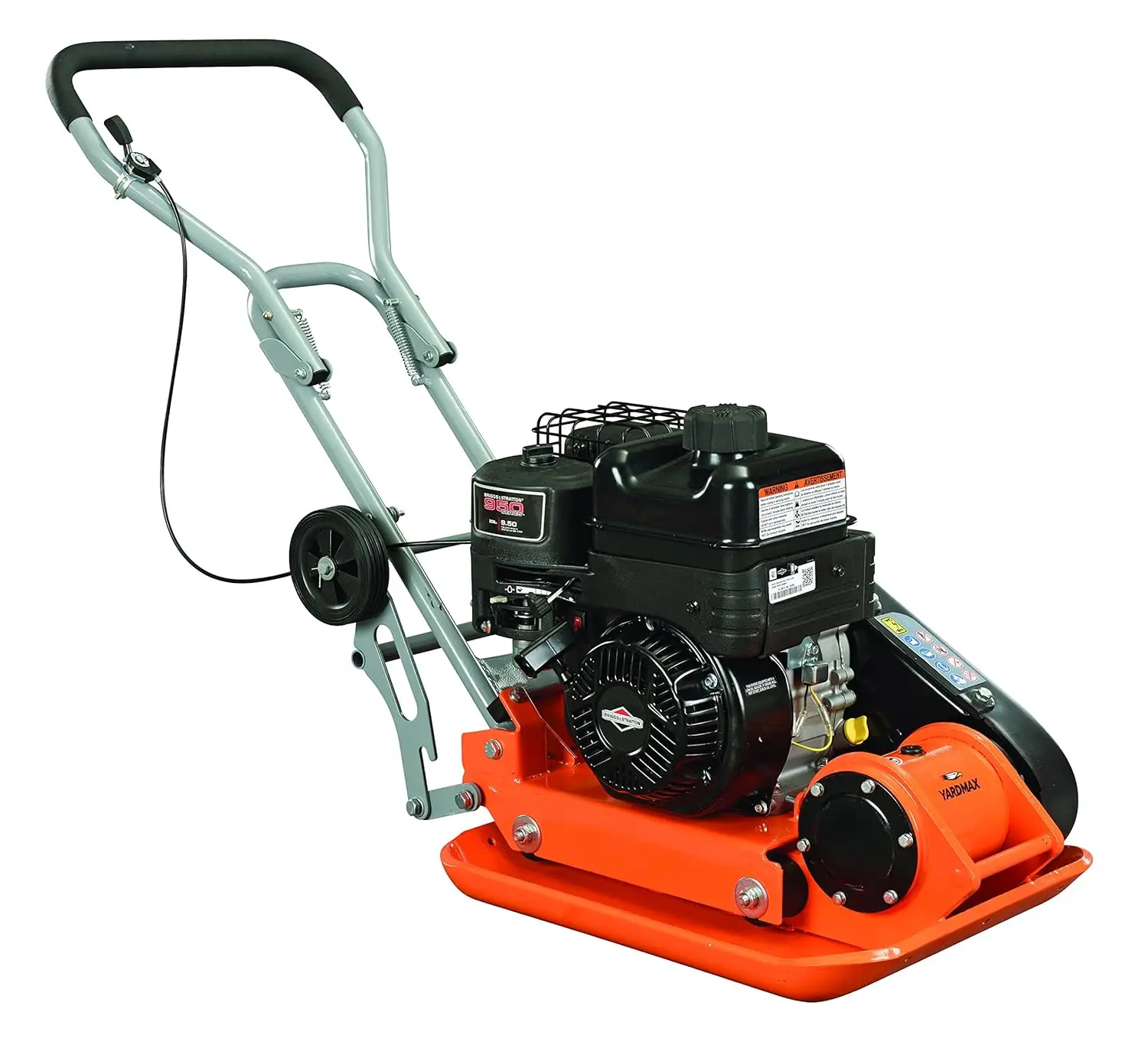 YARDMAX YC1390 3000 lb. Compaction Force Plate Compactor, Briggs, 6.5 hp, 208cc, 5500 BPM