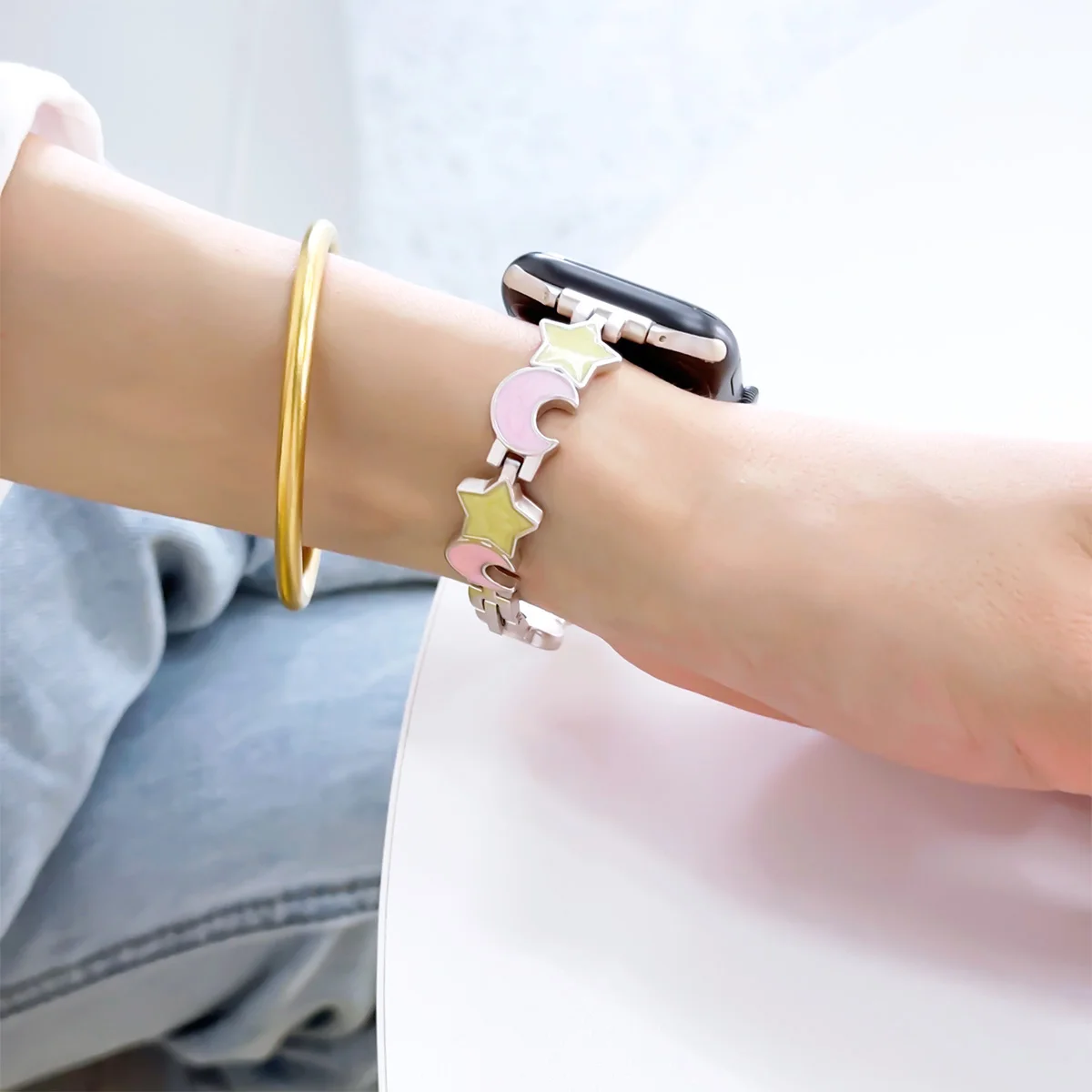 Stainless Steel Band for Apple Watch Ultra 3 49mm 11 10 9 87 41 45mm Jewelry Strap for iWatch Series 6 54 SE 44mm 38 40mm Correa - view 4