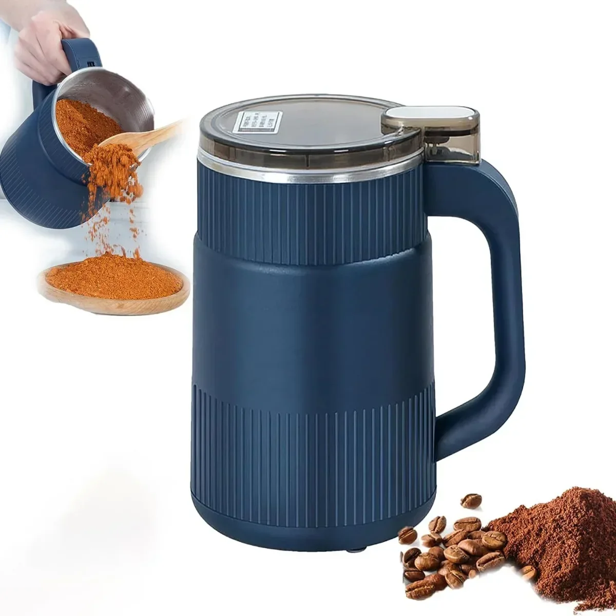 Electric Coffee Grinder - Stainless Steel Blade Grinder For Beans, Spices, Herbs & Nuts