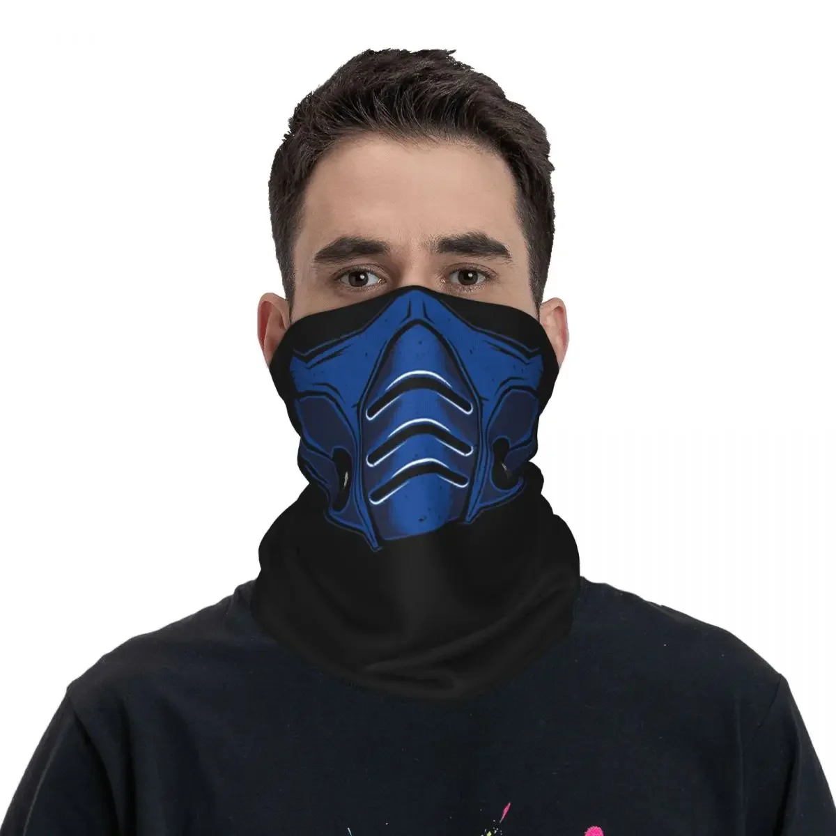 Mortal Kombat Sub-Zero Bandana Neck Gaiter Printed Magic Scarf Multi-use Headwear Cycling Unisex Adult Winter