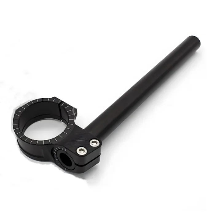 CNC Machining Custom Service Aluminum Adjustable Motorcycle Handlebar Clamp Fixed Replacement Accessories