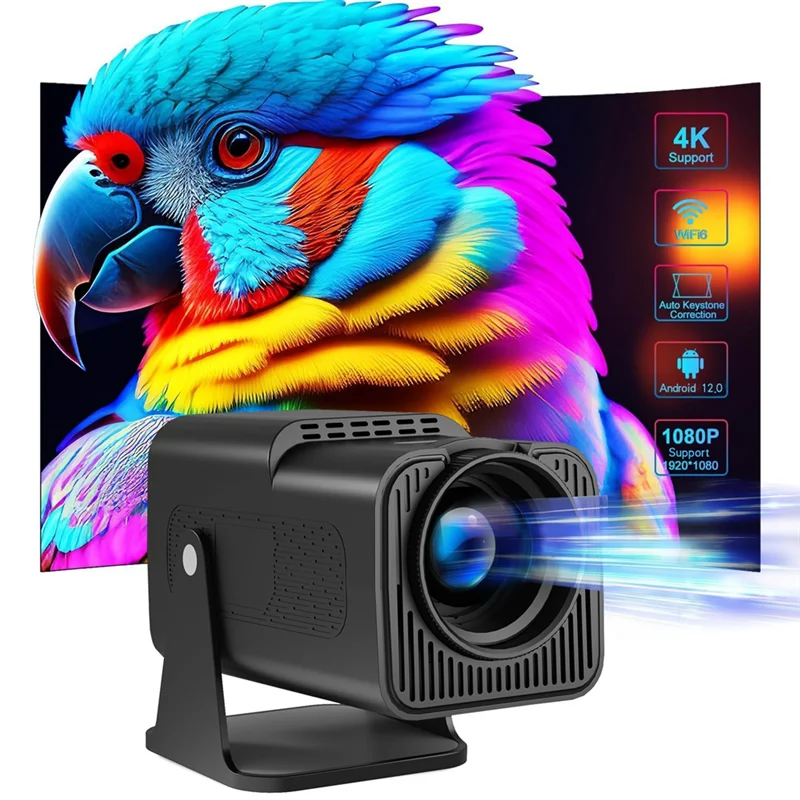 

Projector Y6S Android WIFI Projector Home Portable Wall Throwing 4K Ultra HD Home Theater Projector
